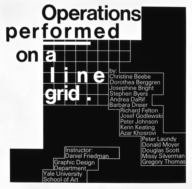 Operations Performed on a Grid Line poster